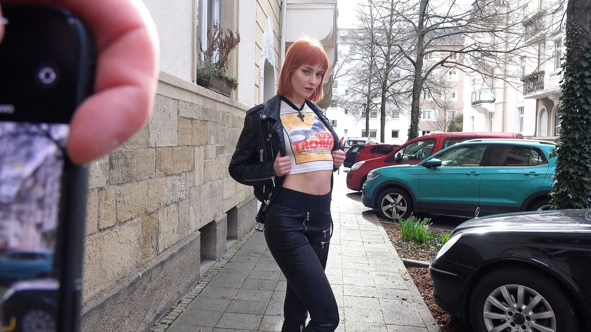 German Skinny Redhead Teen Dolly Dyson at Casting Fuck - 12 Pics