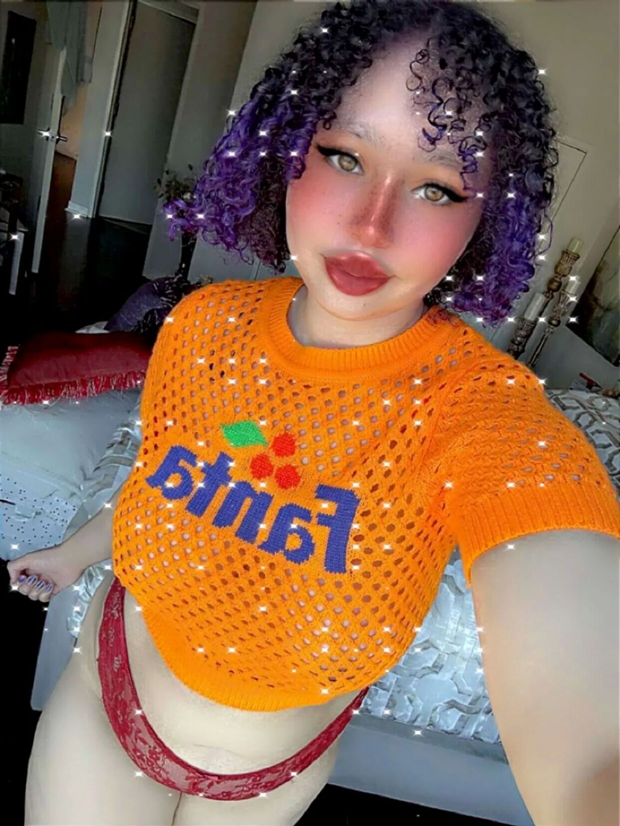 Big Tiddy Orange Fanta Girl Aamira Ardalan - 6 Pics