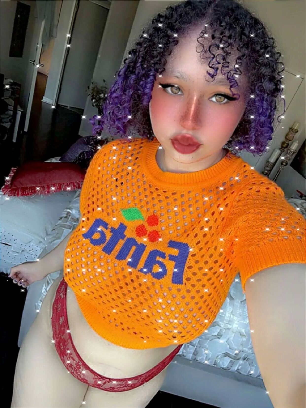 Big Tiddy Orange Fanta Girl Aamira Ardalan - 6 Pics