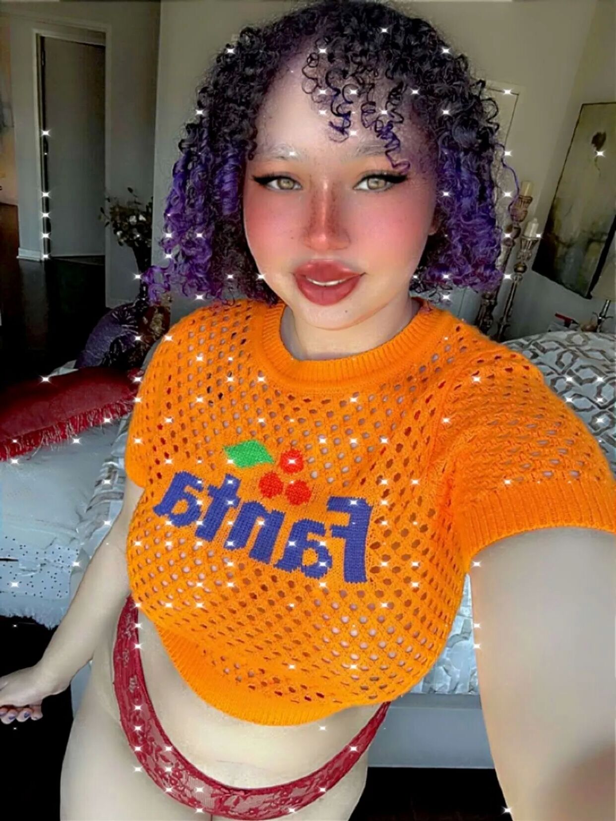 Big Tiddy Orange Fanta Girl Aamira Ardalan - 6 Pics