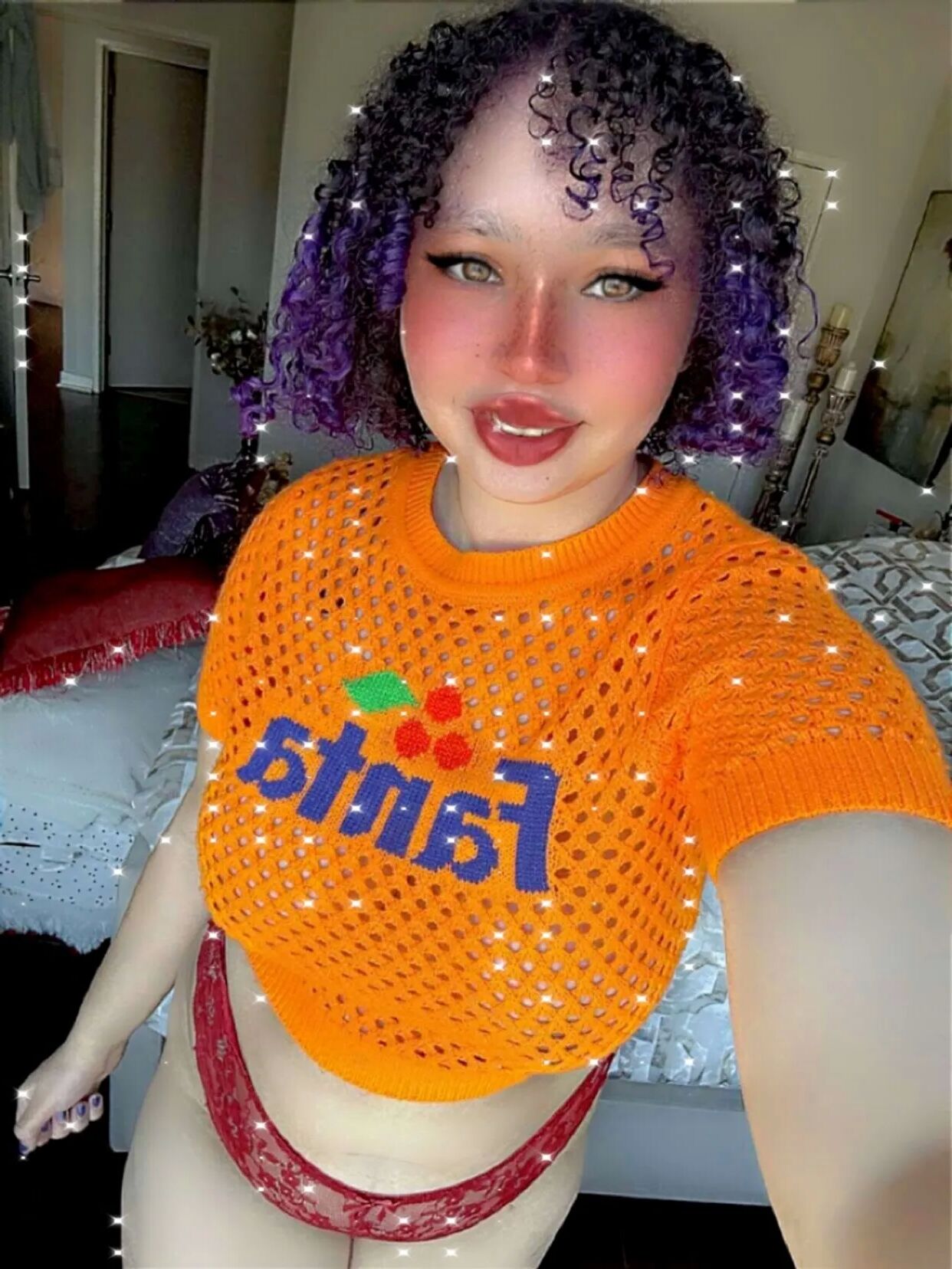 Big Tiddy Orange Fanta Girl Aamira Ardalan - 6 Pics