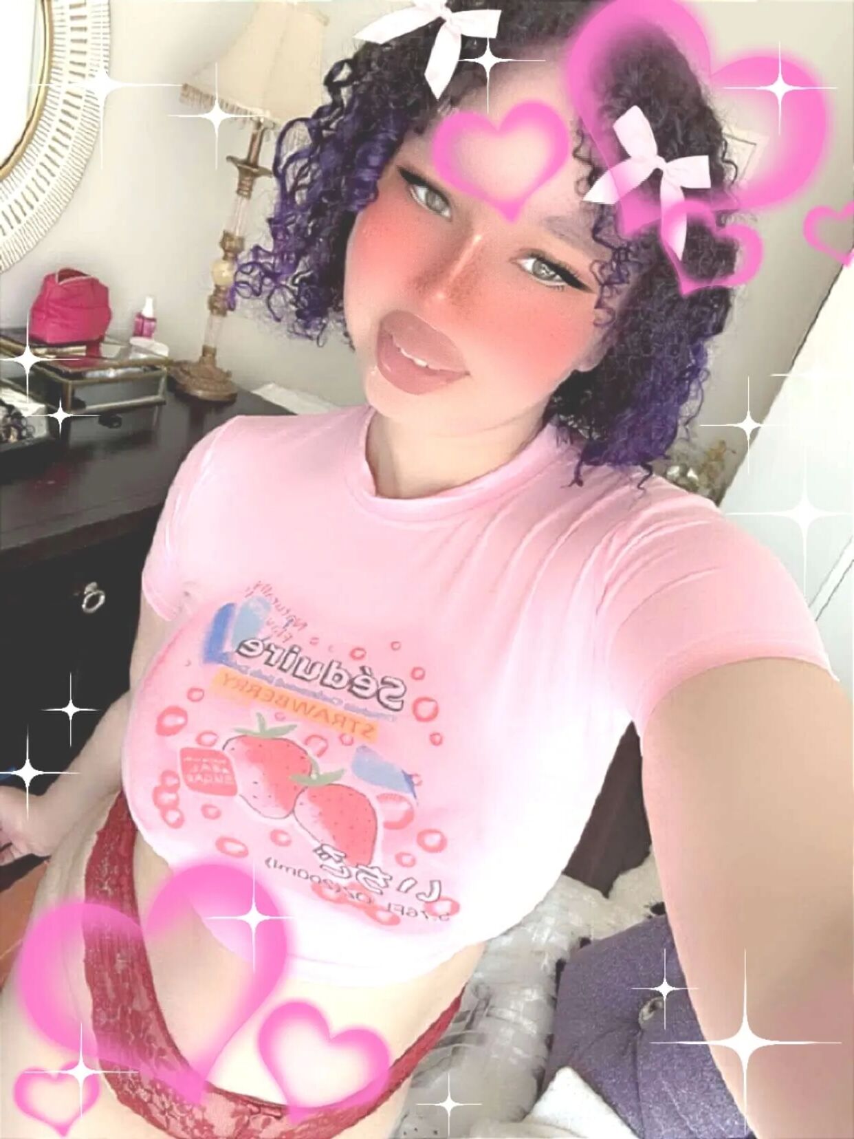 Big Tiddy Strawberry Egirl Vanilla Faith - 7 Pics