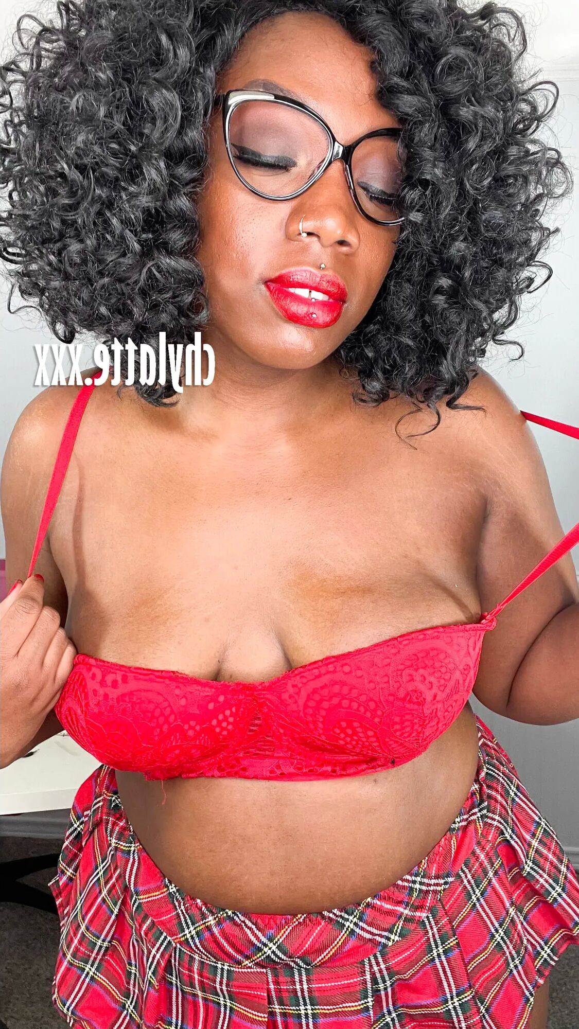 SEXY BBW EBONY CHY LATTE STUDENT BIG BUTT COSTUME ROLE PLAY - 12 Pics