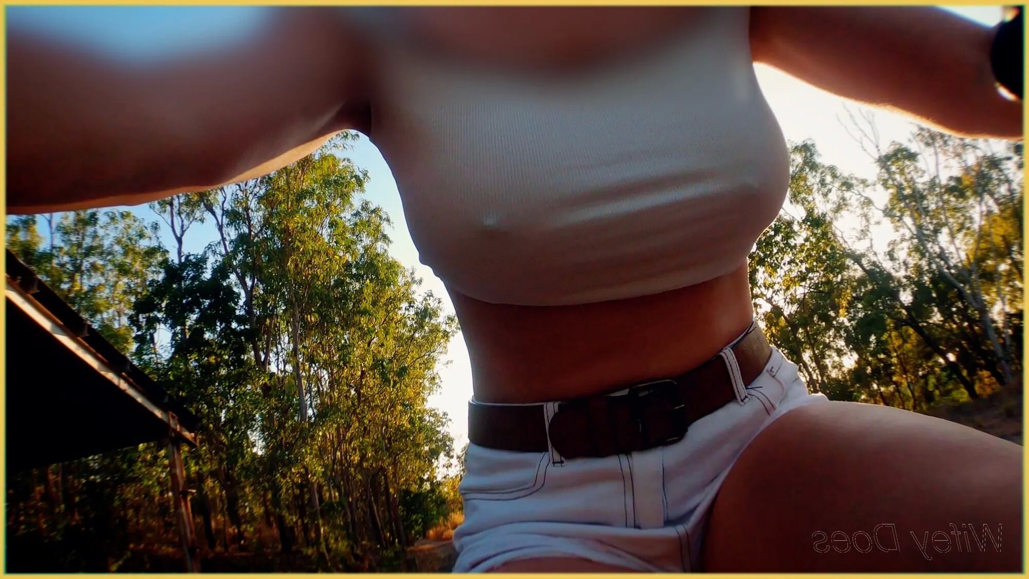 Wifey flashes her tits on the bike - 13 Pics