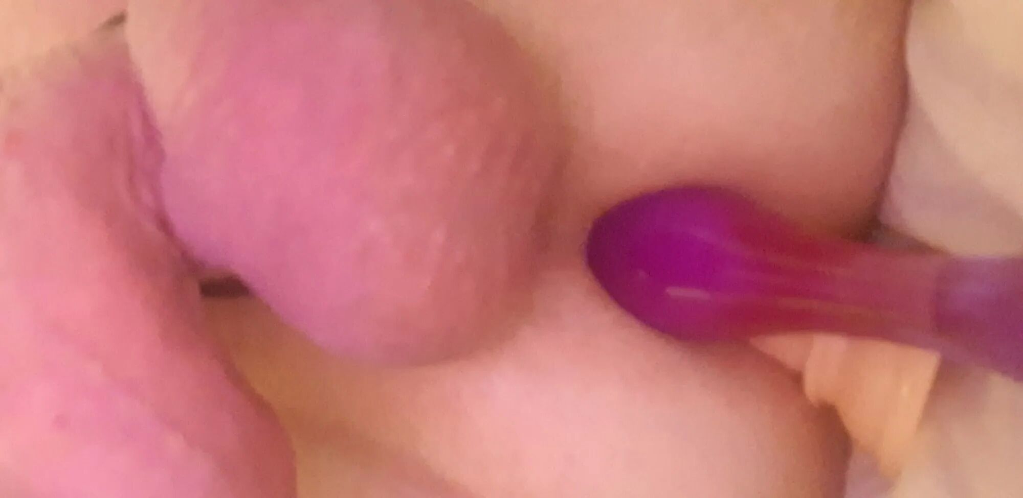 My husband jerks off his cock with 2 dildos in his ass loves - 19 Pics