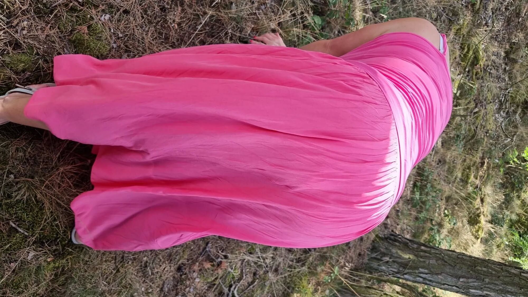 Busty milf showing off in nature - 86 Pics