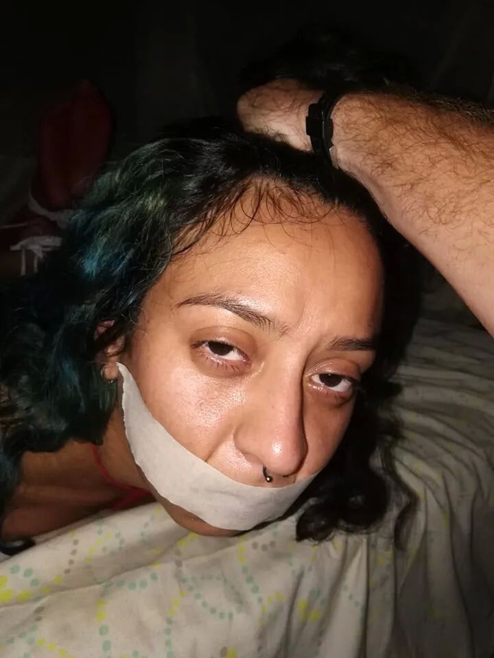 Random pics of being tied up and spunked on - 13 Pics