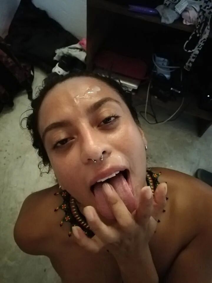 Random pics of being tied up and spunked on - 13 Pics