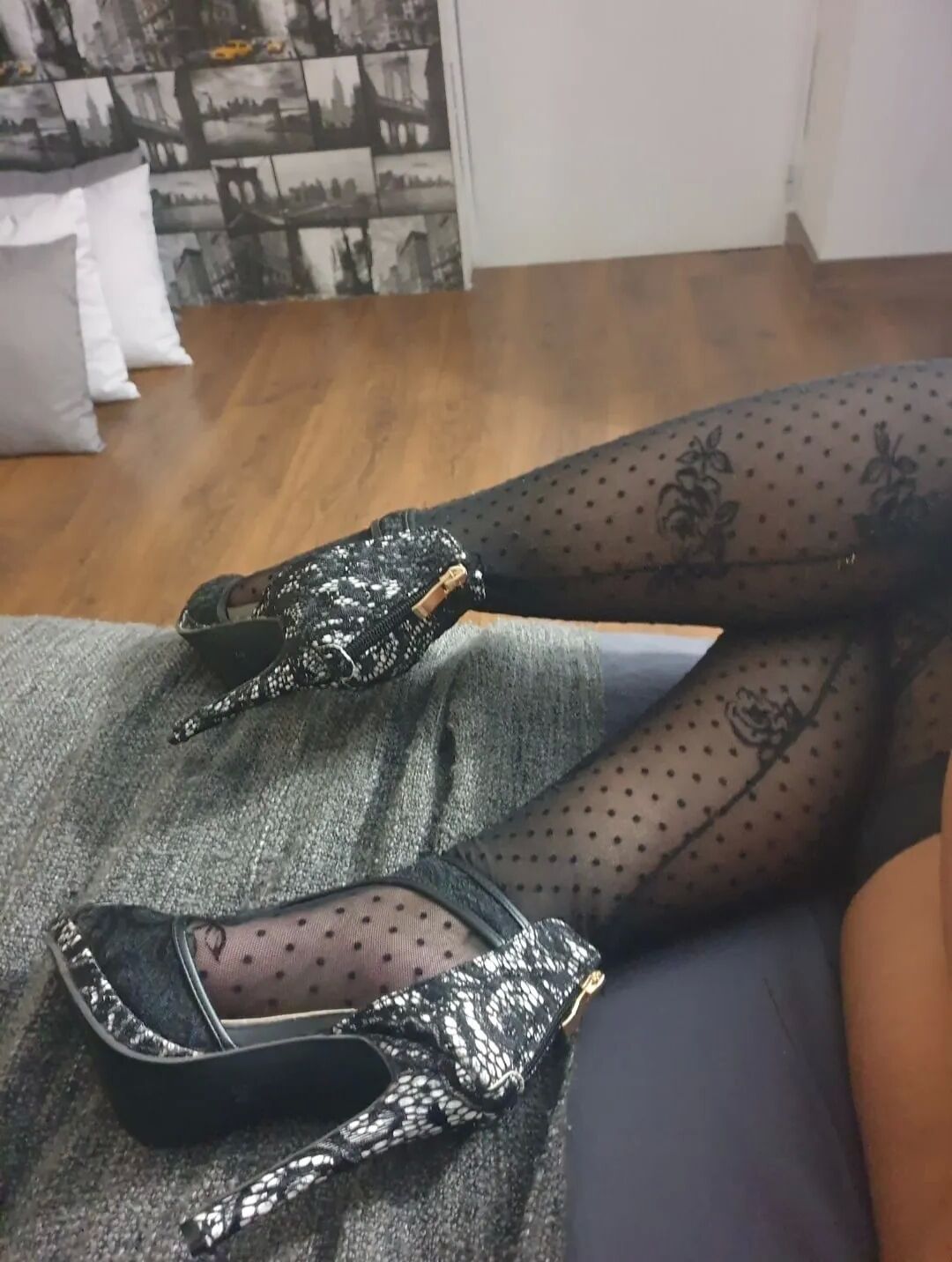 Some of my heels and stockings - 19 Pics