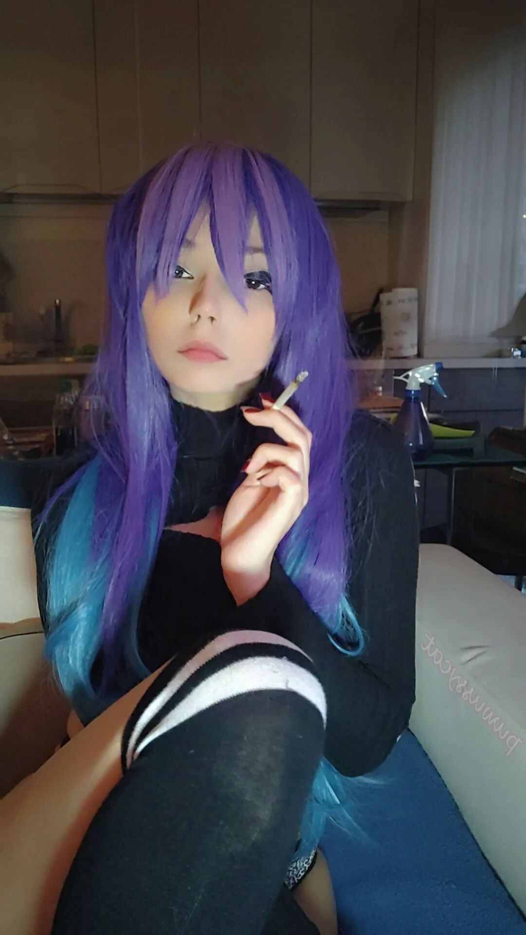 Adorable Egirl Smoking - 10 Pics