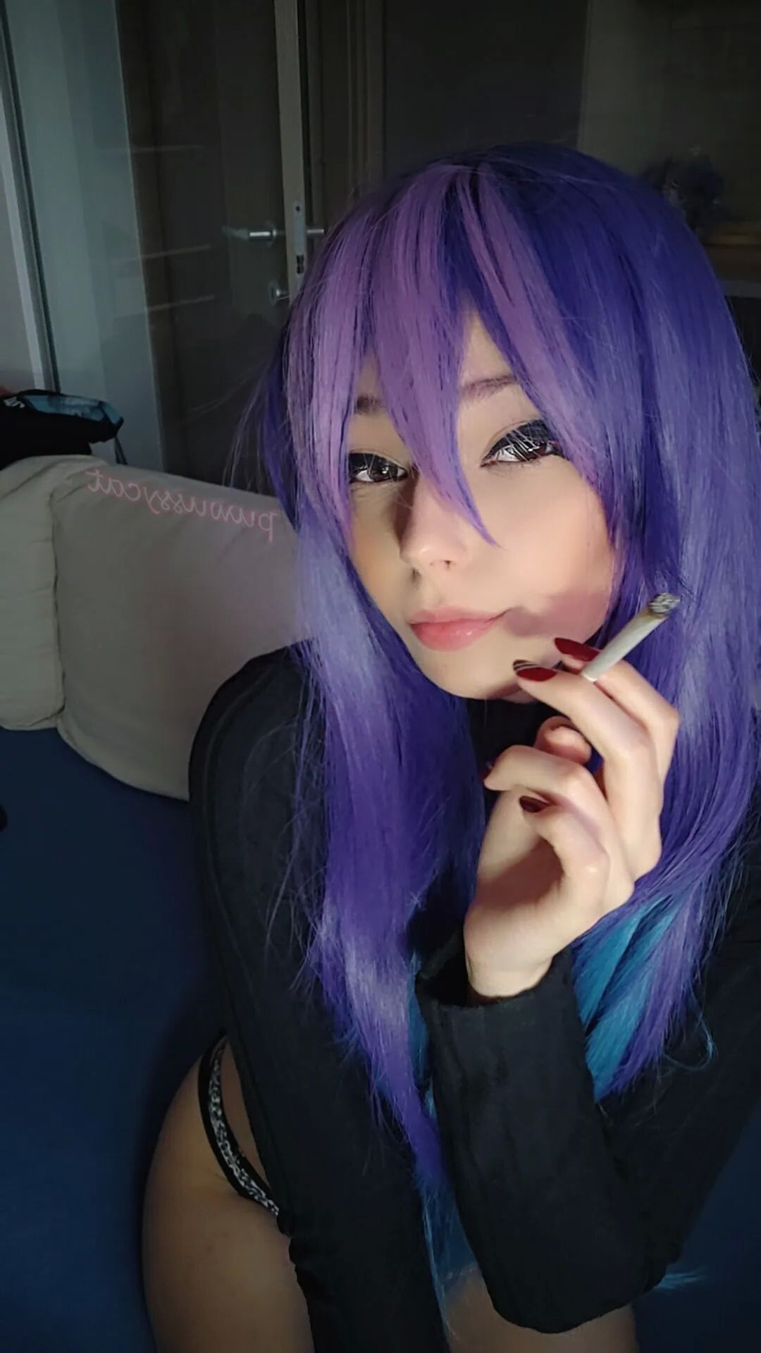 Adorable Egirl Smoking - 10 Pics