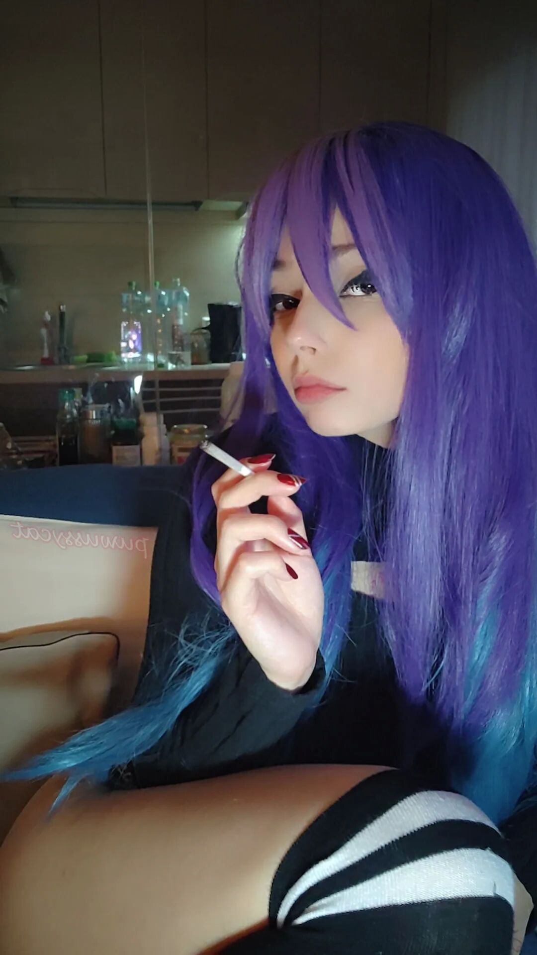 Adorable Egirl Smoking - 10 Pics