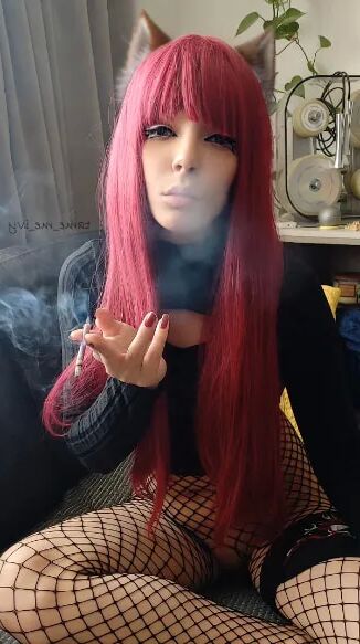 Adorable Alt Girl smoking a cig - 11 Pics