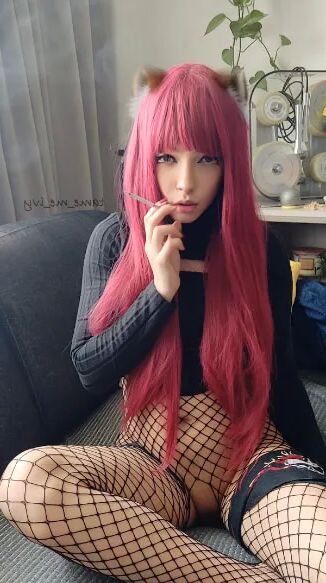 Adorable Alt Girl smoking a cig - 11 Pics