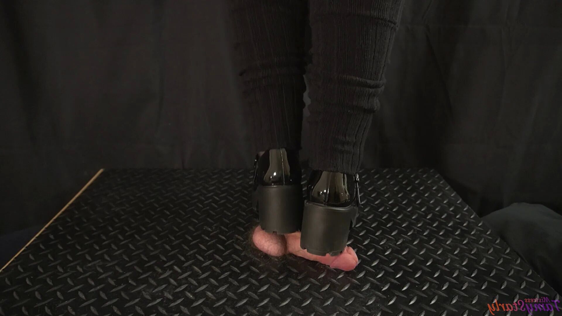 Painful CBT in Mary Jane Shoes - Bootjob, Shoejob - 15 Pics