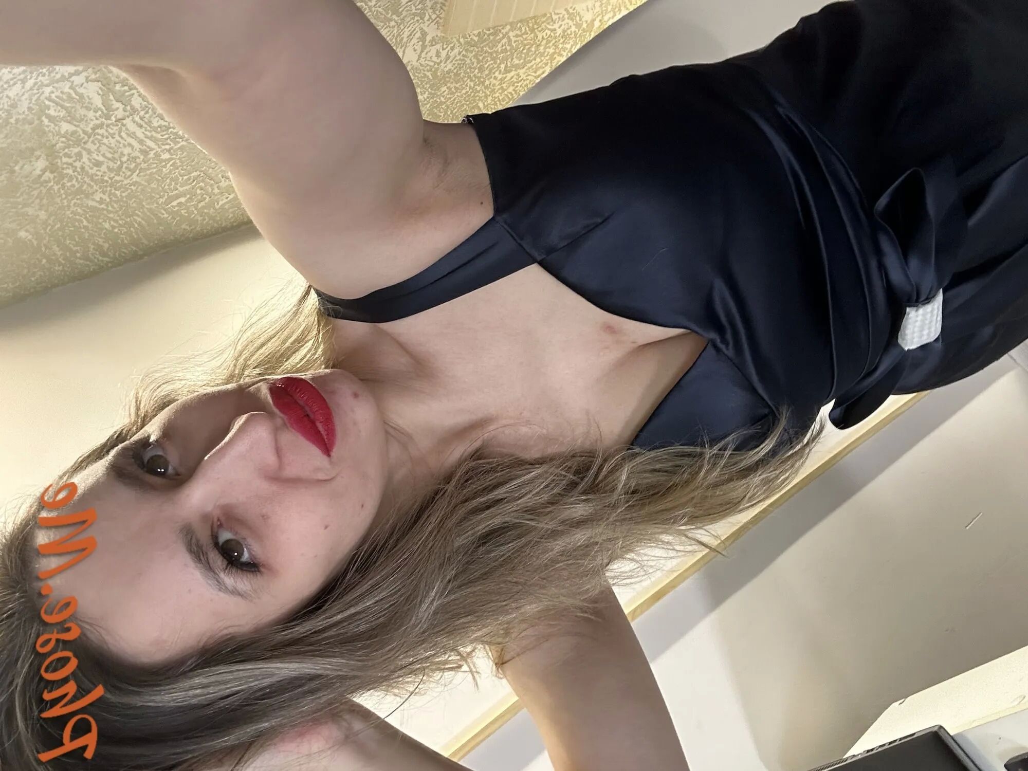 Katy Lee in A Slit Dress and Black Pantyhose - 23 Pics