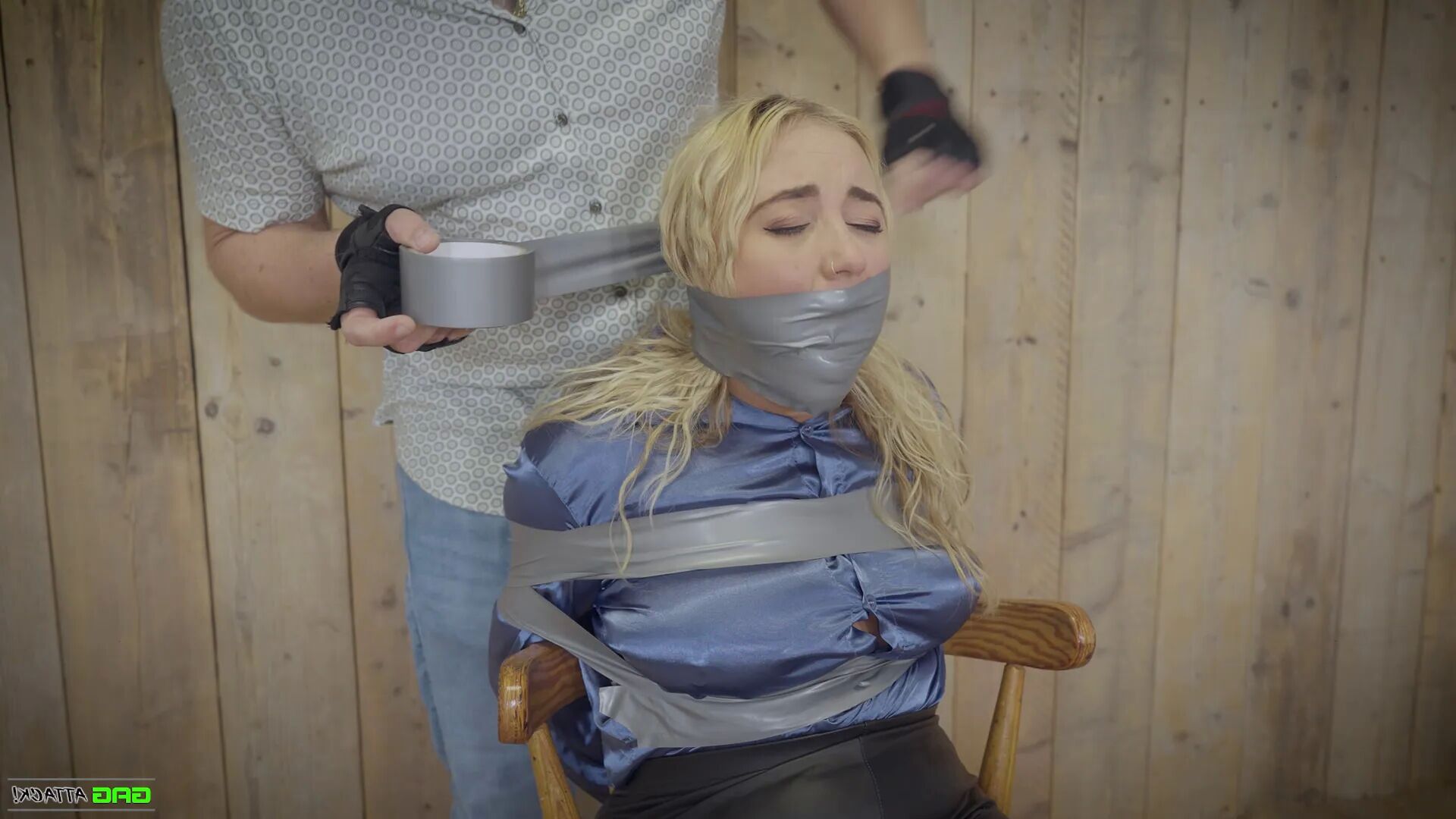 Zoey ziptie - Tape Bondage & Tape Gagged ( GagAttack.NL ) - 29 Pics