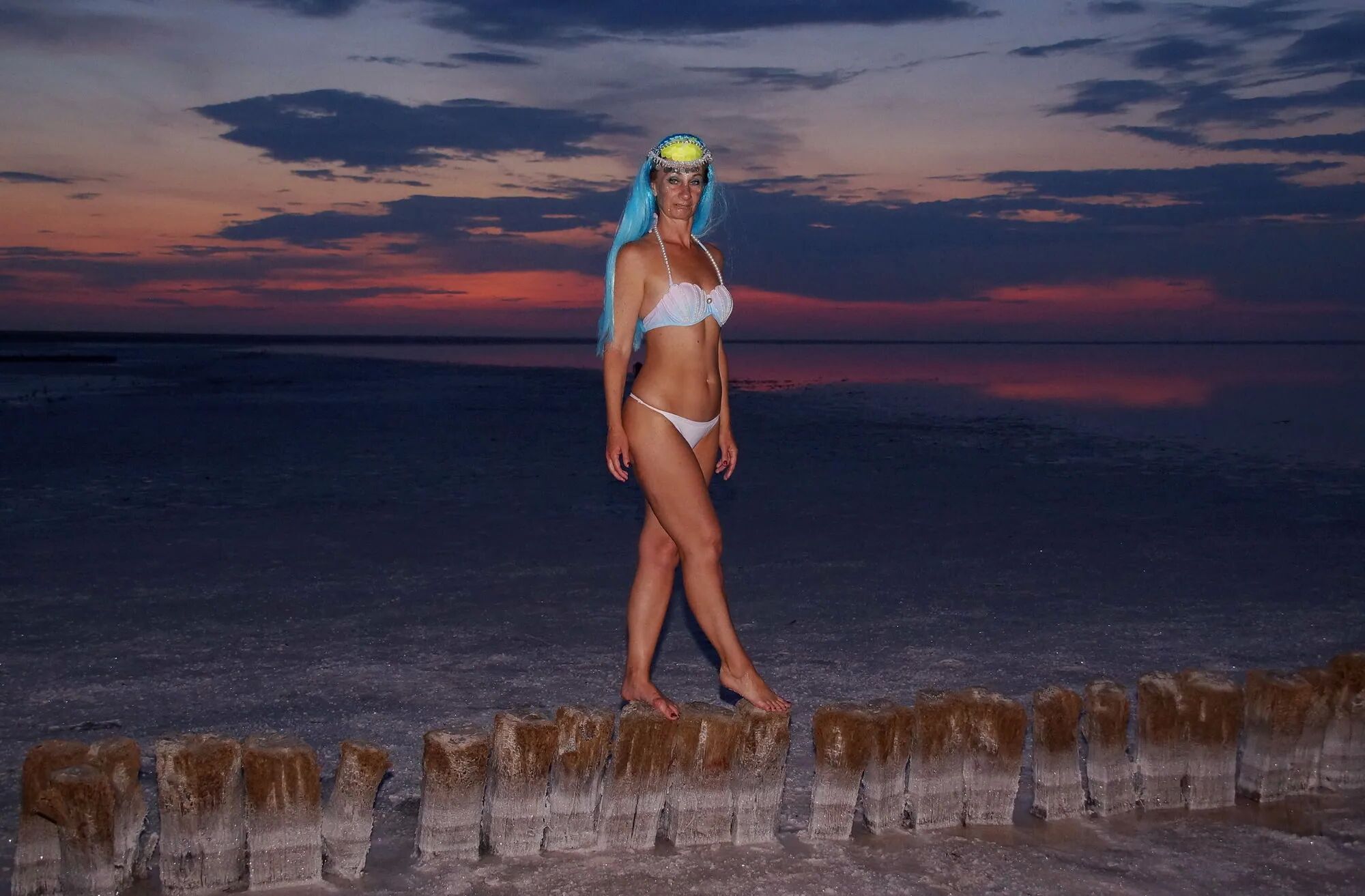 Bikini on Sunset Background - 28 Pics