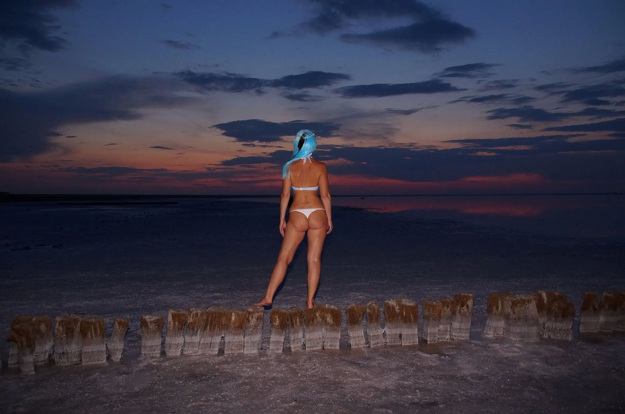 Bikini on Sunset Background - 28 Pics