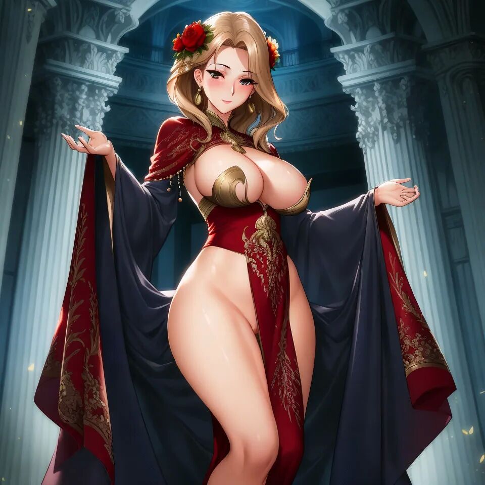 Masterpiece, best quality, showing breasts, nude - 50 Pics