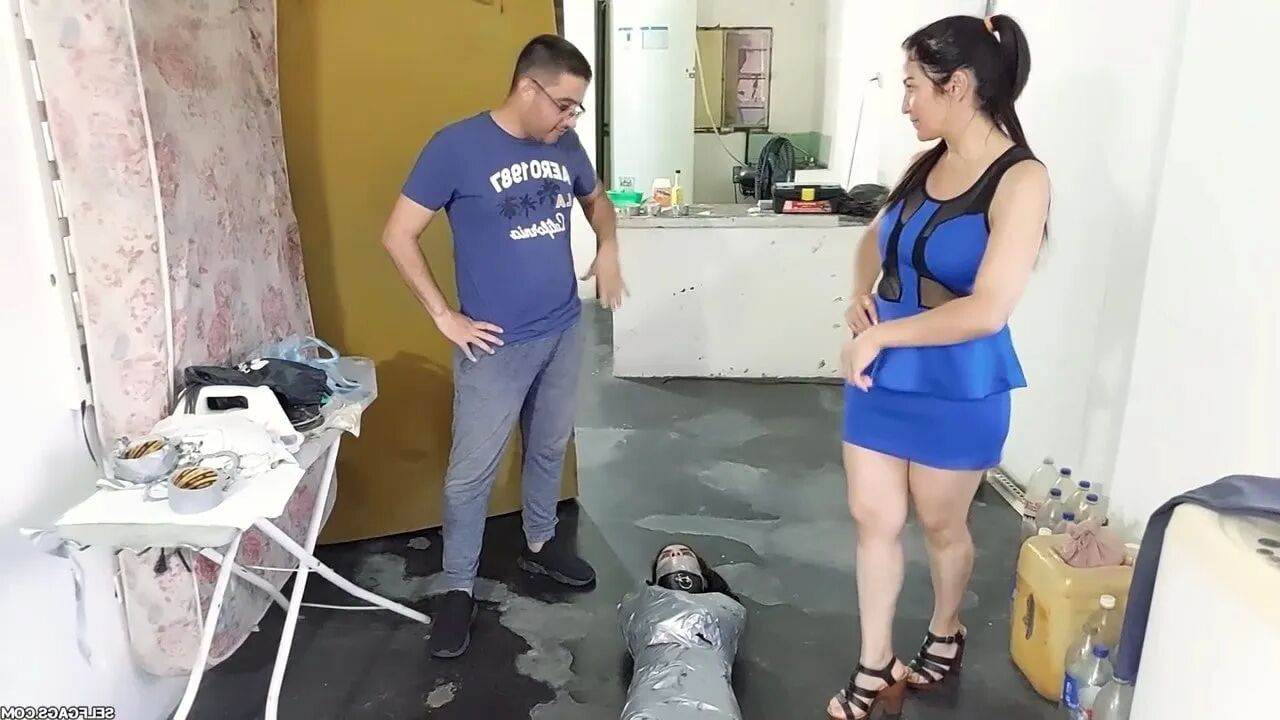 Panty Hooded Mummy Locked Up! - Selfgags - 34 Pics