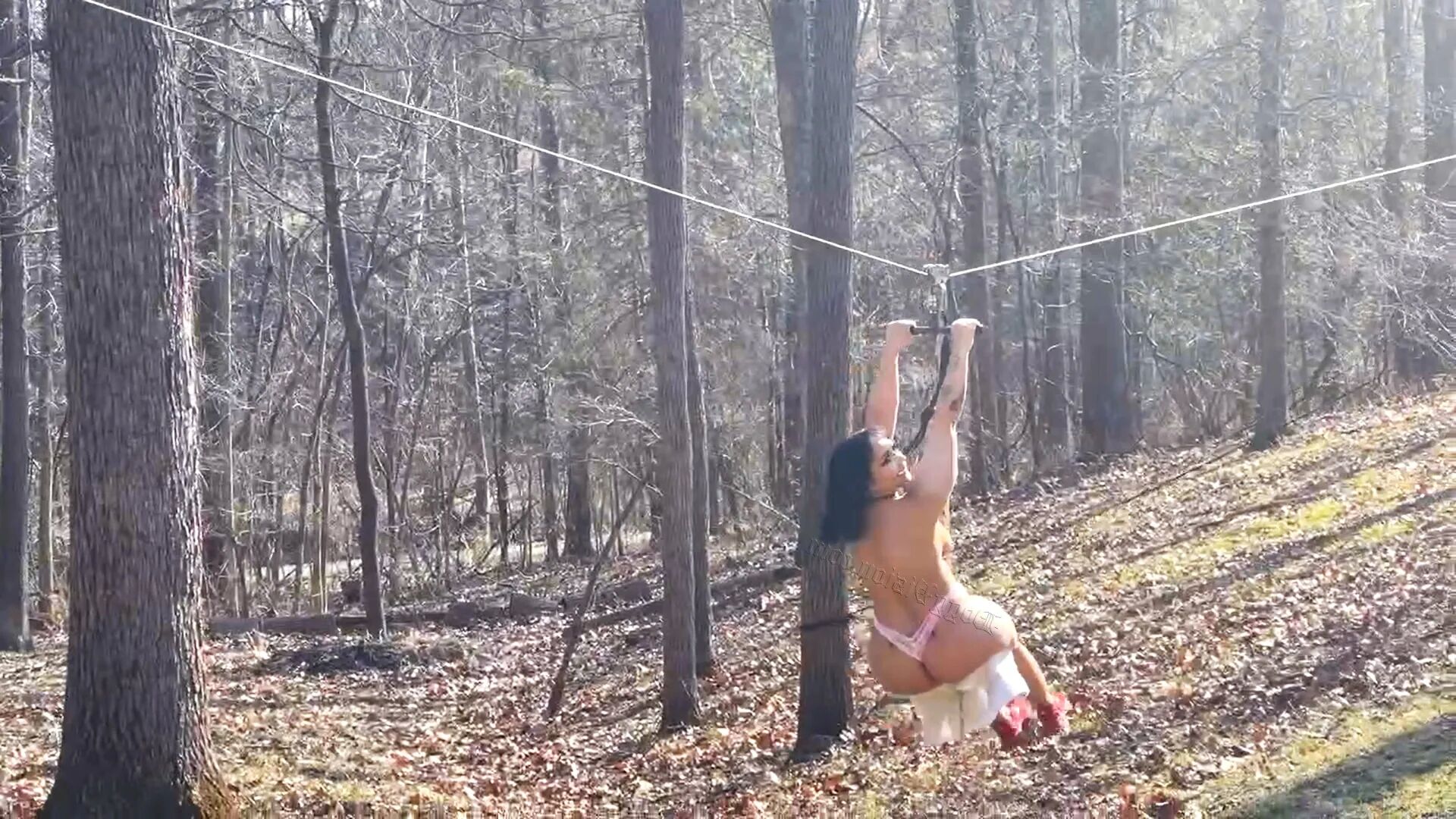 Sunny Bunny Incredible Ass Zipline - 6 Pics