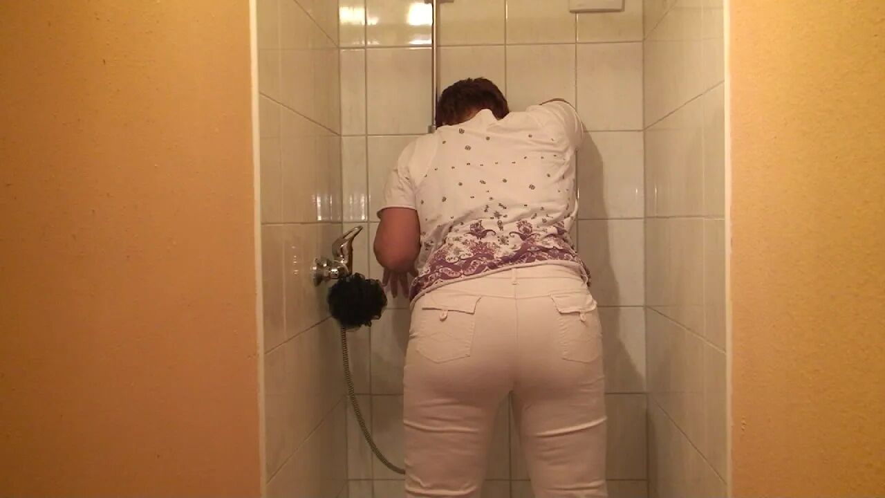I shower in clothes and then an hot strip - 21 Pics
