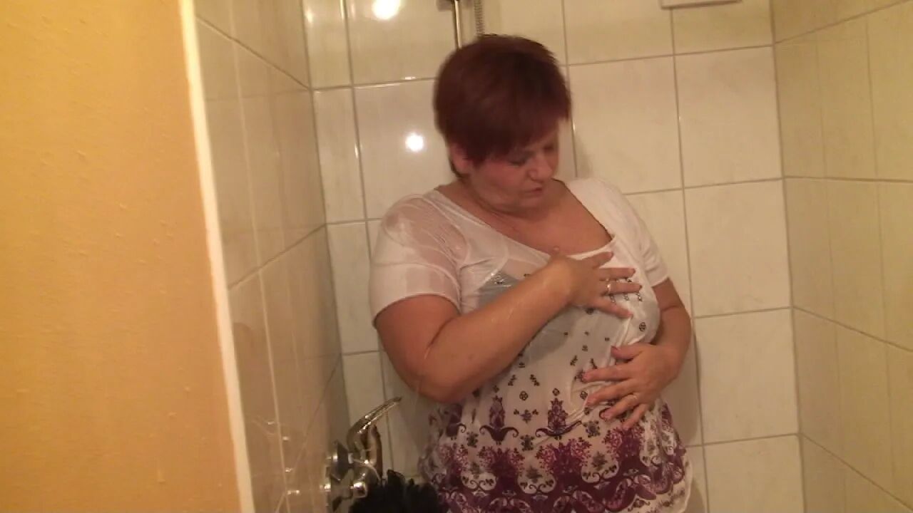 I shower in clothes and then an hot strip - 21 Pics