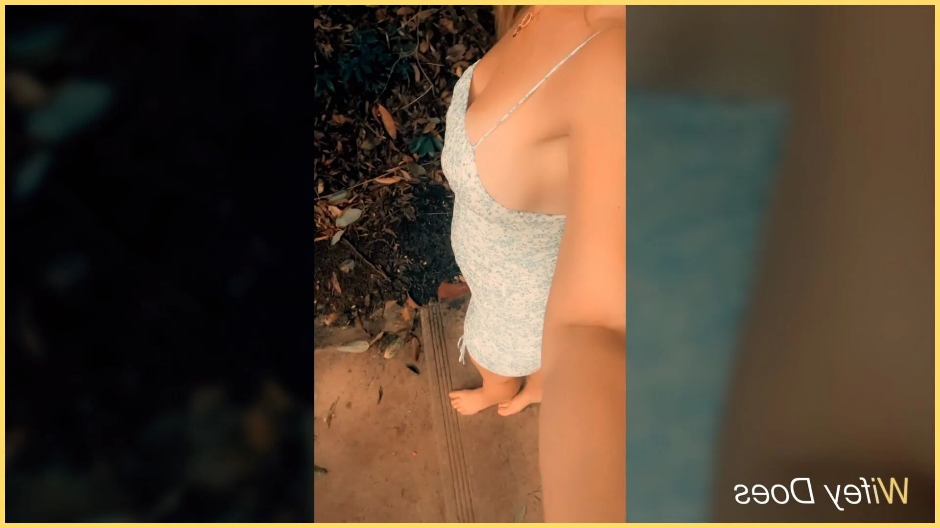 Wifey heads out in a tight dress no panties - 24 Pics