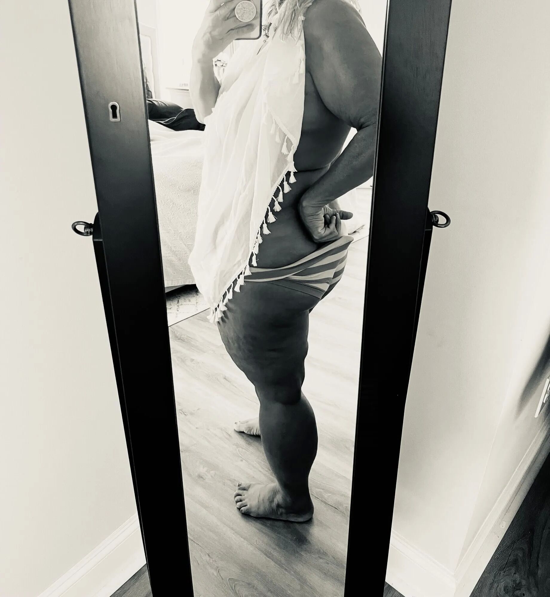 The Real Deal MILF using a sarong to dress up and tease - 10 Pics