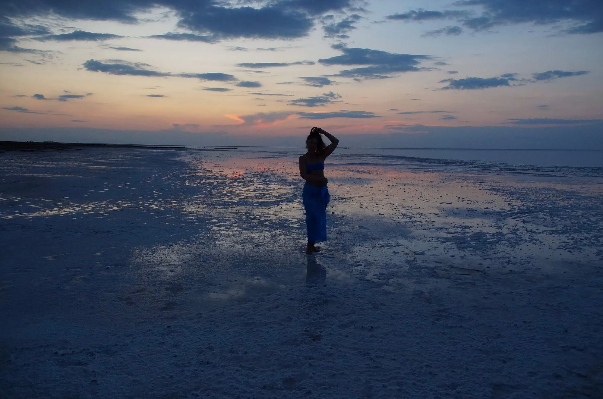 Sunset in light blue-gray tone Seminude - 78 Pics