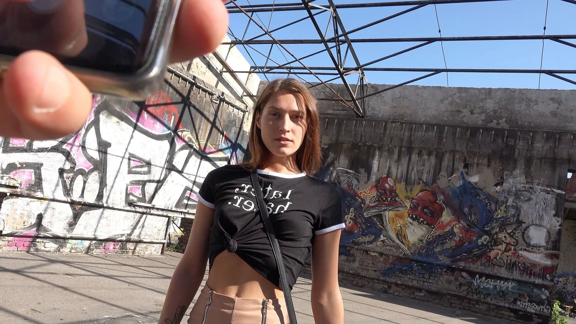 GERMAN SCOUT - Small Tits Fitness Model Mina K - 23 Pics