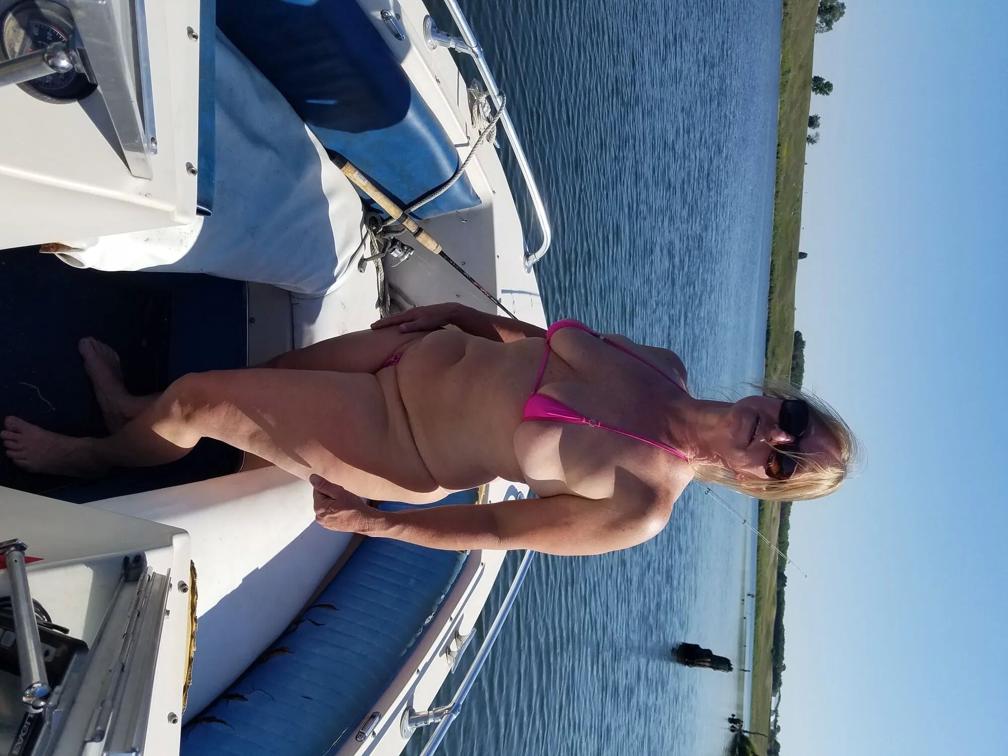 Pink thong bikini in public - 87 Pics