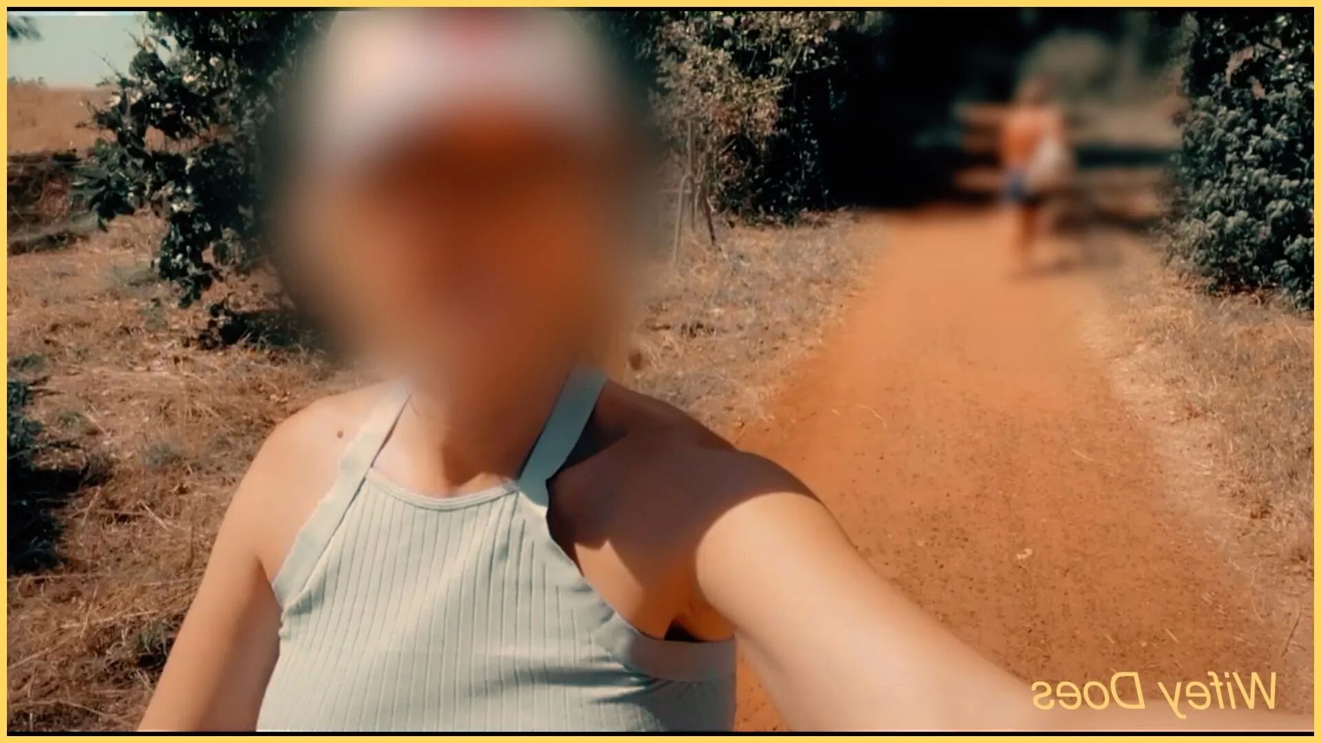 Wifey heads on hike braless and no panties - 12 Pics