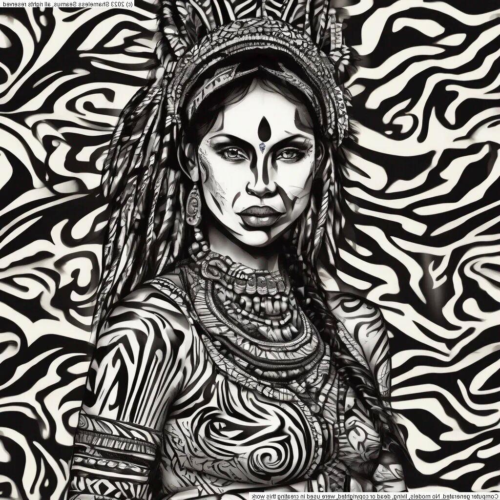 Zebra Girl - 49 Pics