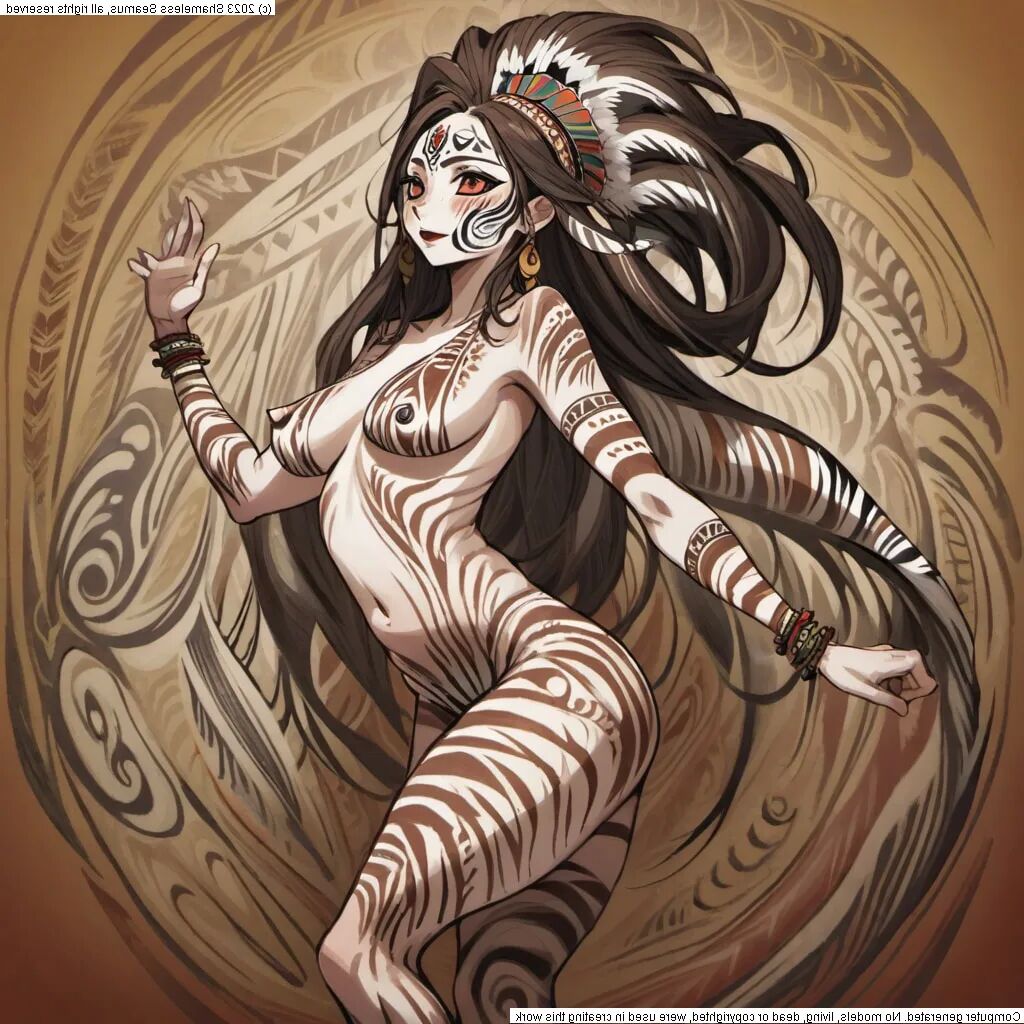 Zebra Girl - 49 Pics