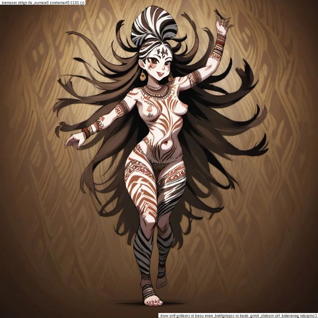 Zebra Girl - 49 Pics
