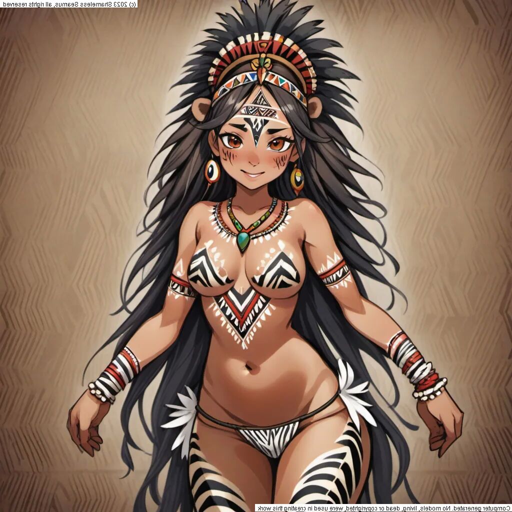 Zebra Girl - 49 Pics