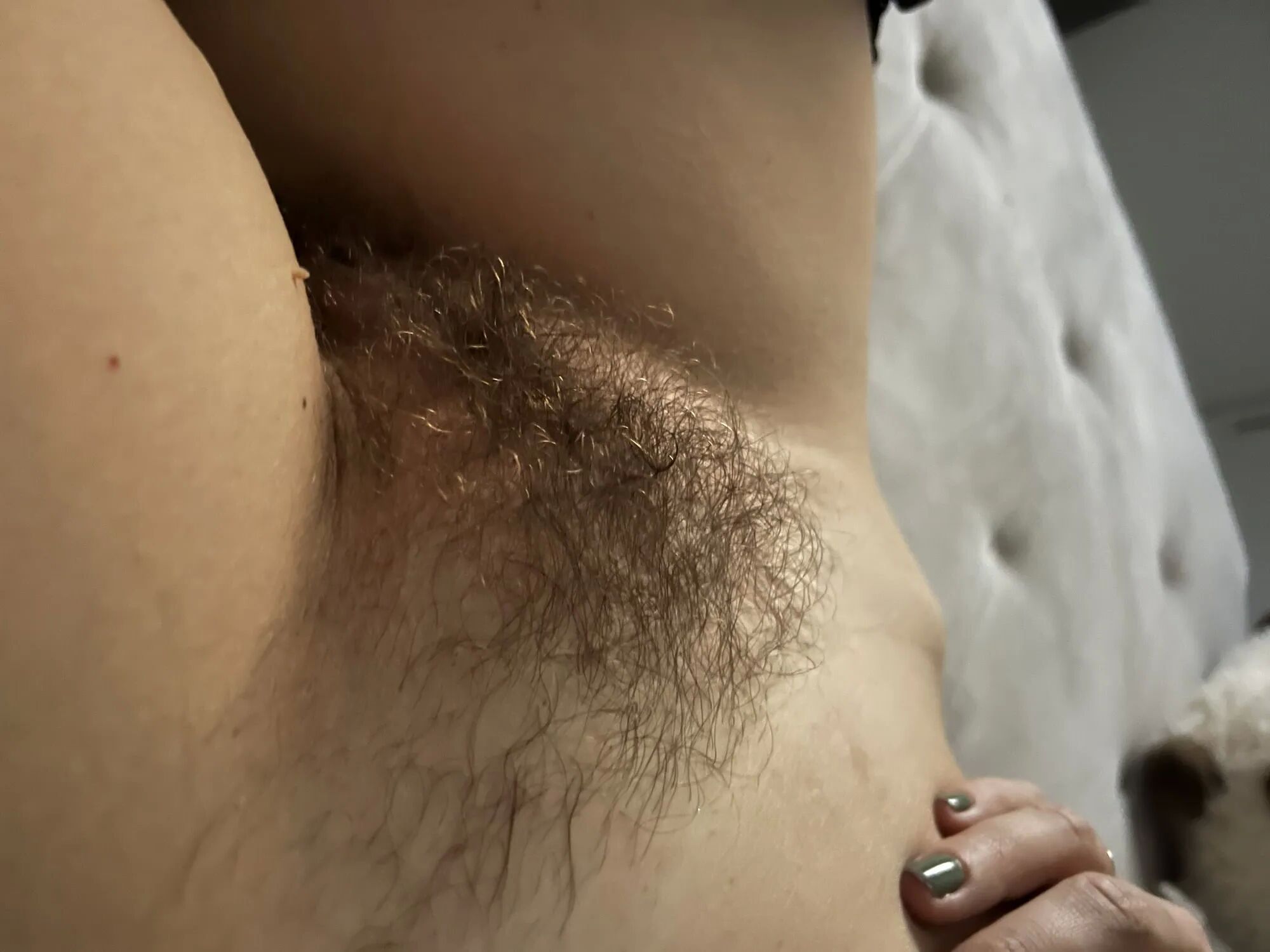 Wife exposed, hairy amateur wife posing and teasing - 19 Pics