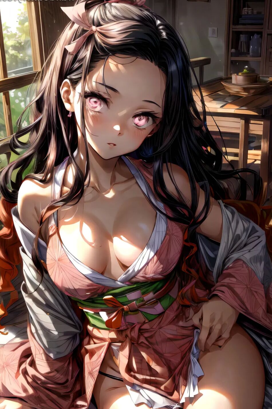 14 Pics Nezuko Kamado Kimono Set 1