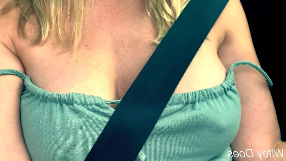 11 Pics Wifey gets her tits bounced in the car