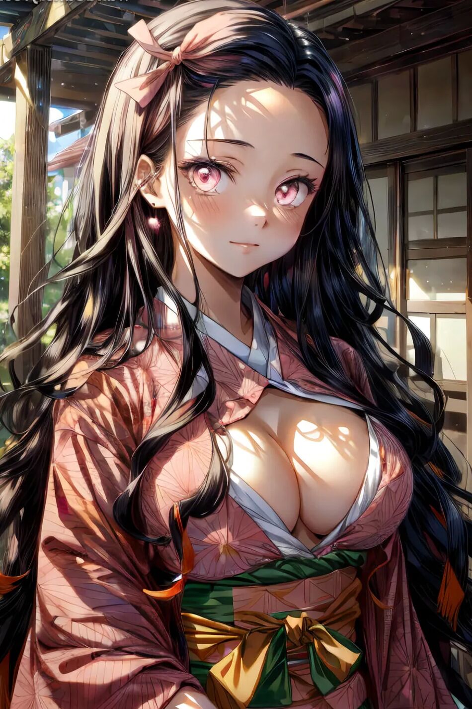 14 Pics Nezuko Kamado Kimono Set 1
