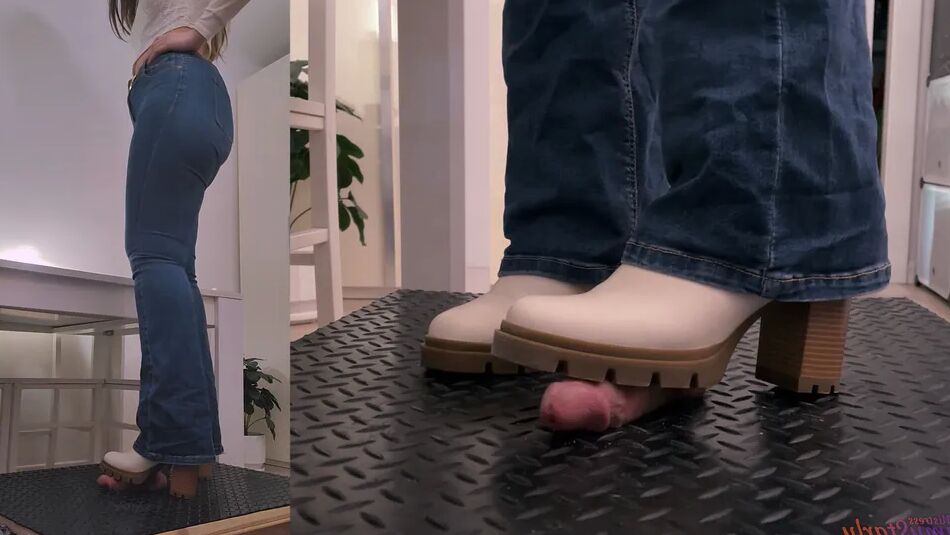 11 Pics AFTER PARTY DOMINATION in WHITE BOOTS