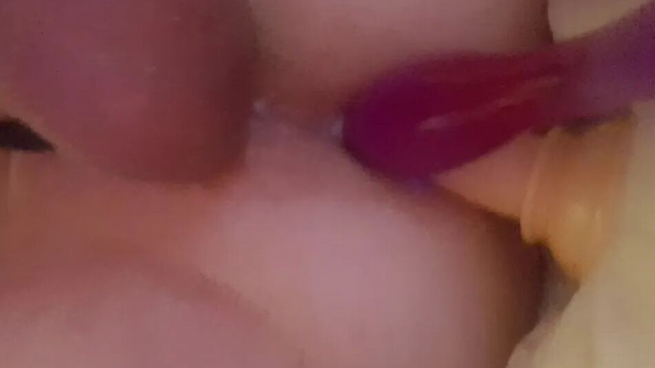 19 Pics my husband jerks off his cock with 2 dildos in his ass loves