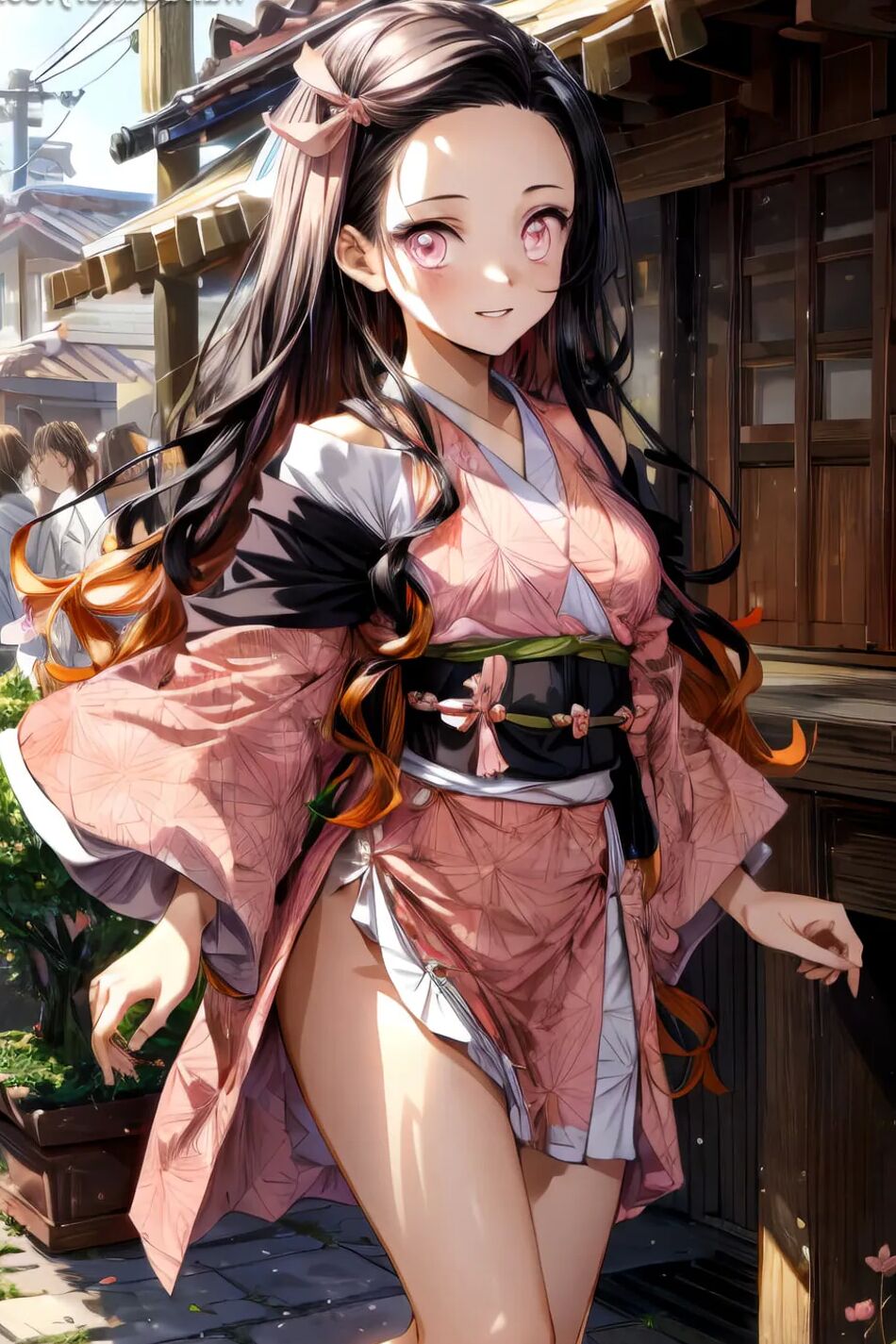 14 Pics Nezuko Kamado Kimono Set 1