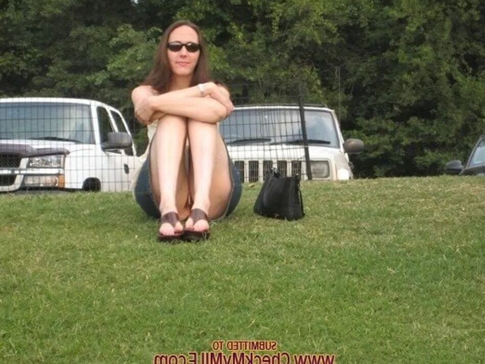 15 Pics Check My MILF posing outdoors in public