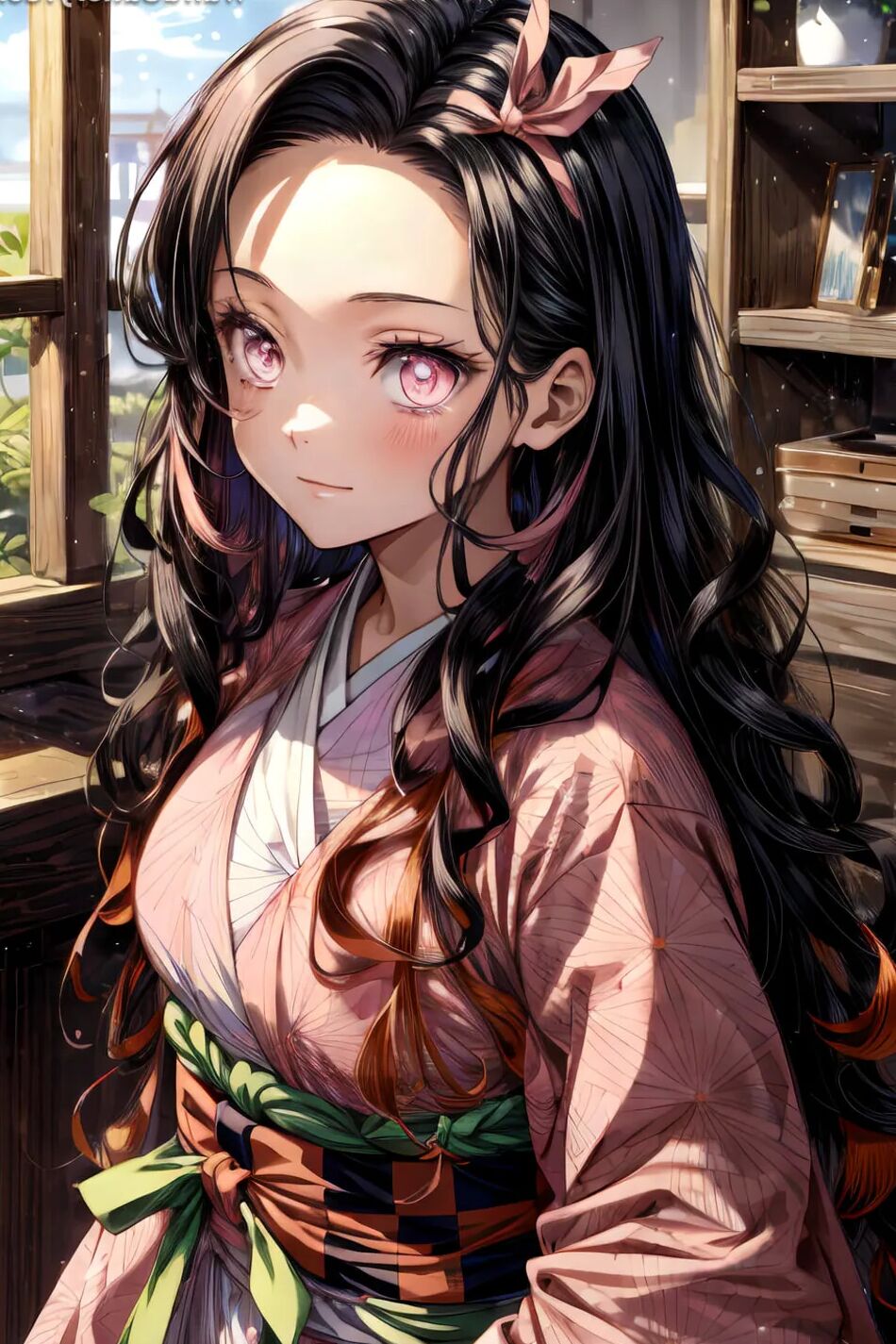 14 Pics Nezuko Kamado Kimono Set 1