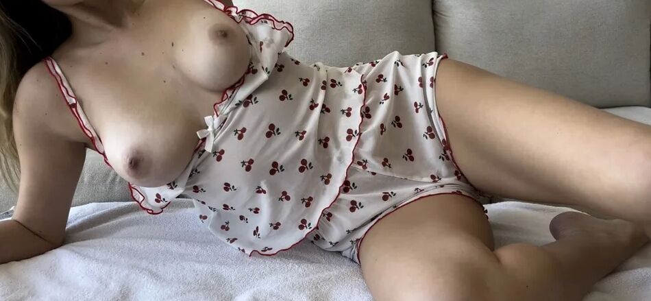 6 Pics do you like my new cherry pajamas?