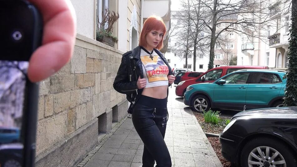 12 Pics German Skinny Redhead Teen Dolly Dyson at Casting Fuck