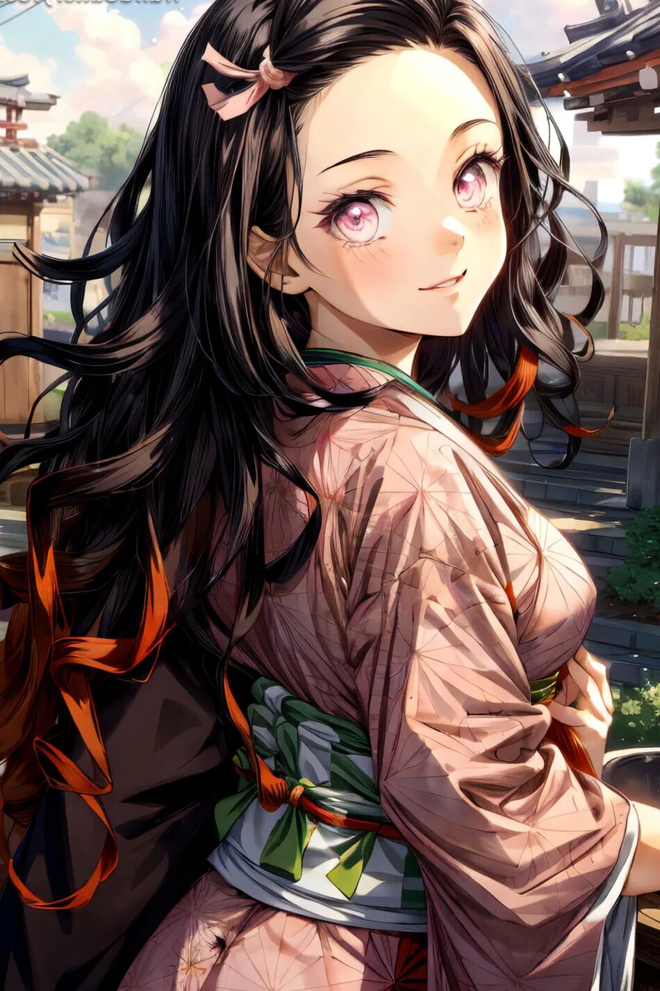 14 Pics Nezuko Kamado Kimono Set 1